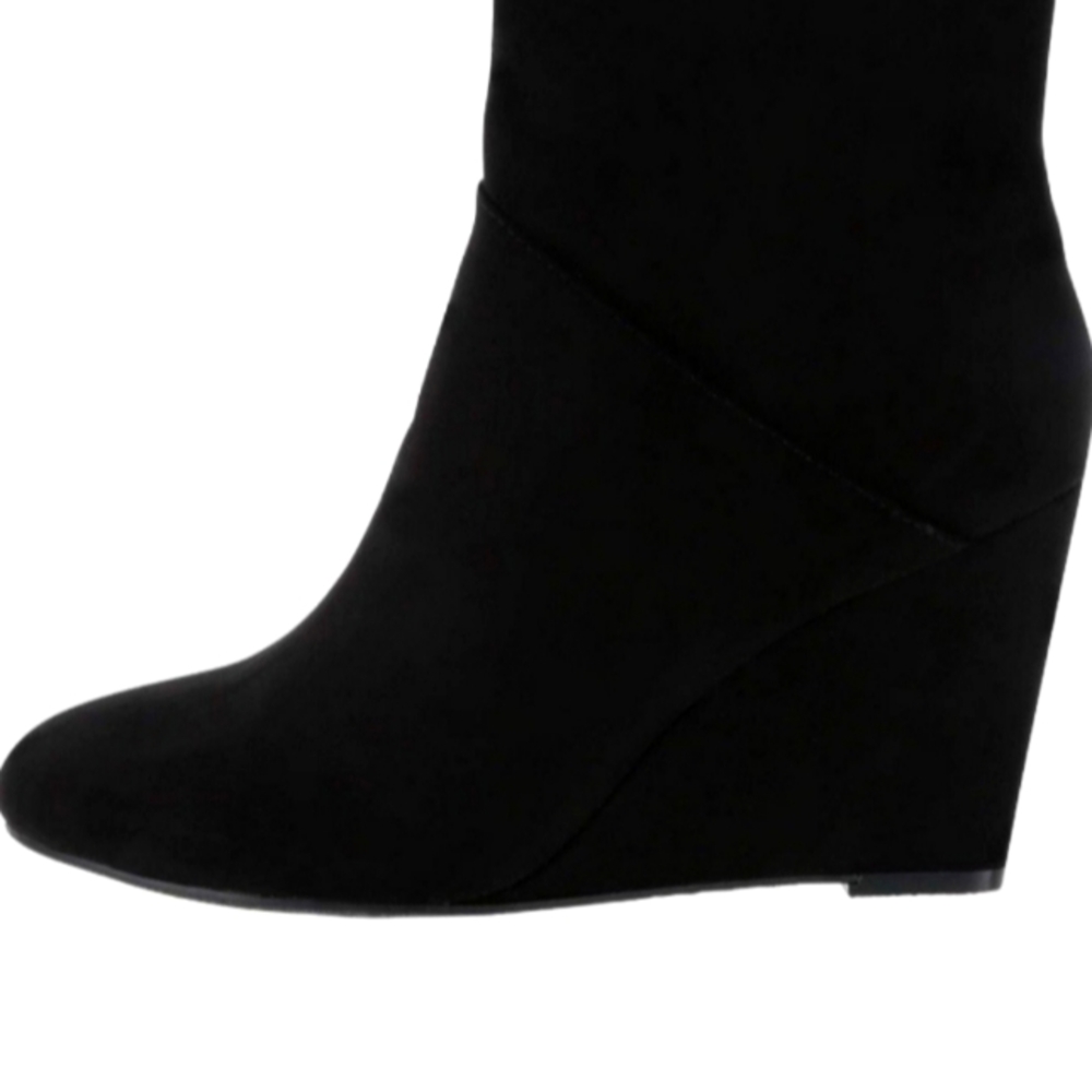 Christian Siriano Stacked Boots with Zipper, Size 10